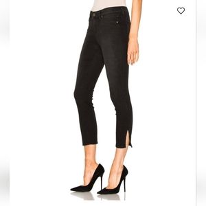 Fine by Superfine Crop Jean Vintage Noir Sz 25